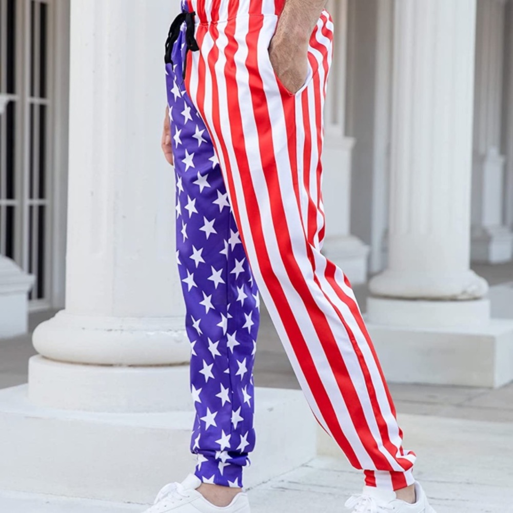 Men/Women USA Print Joggers